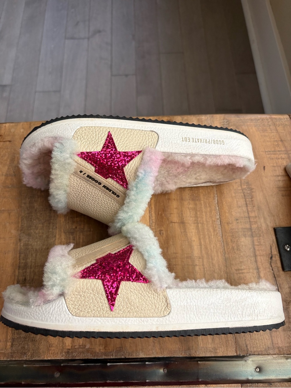 Golden Goose Poolstar Rainbow Slides - Picture 2 of 10